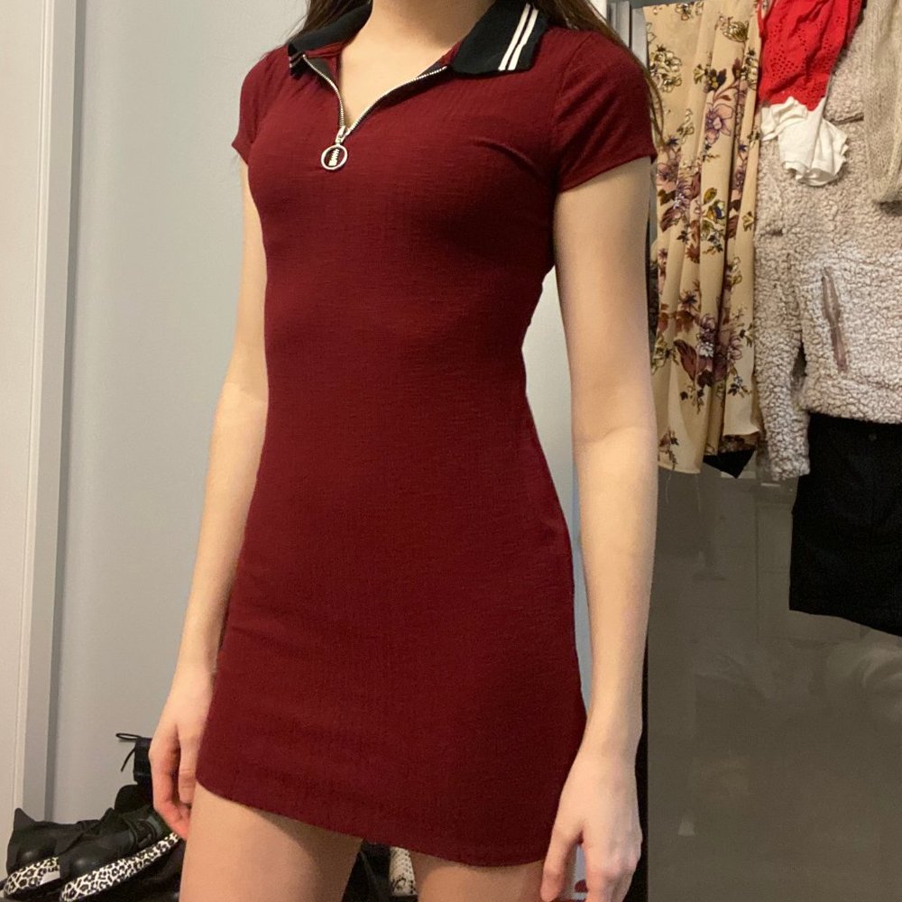 ✰ Wild Fable (Target) Polo Dress ✰ (RED/MAROON)